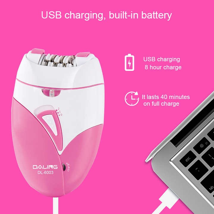 DALING Rechargeable Ladies Hair Epilator