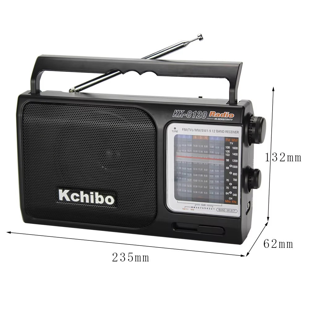 Analog 12 Band MP3 Radio | FM/MW/SW