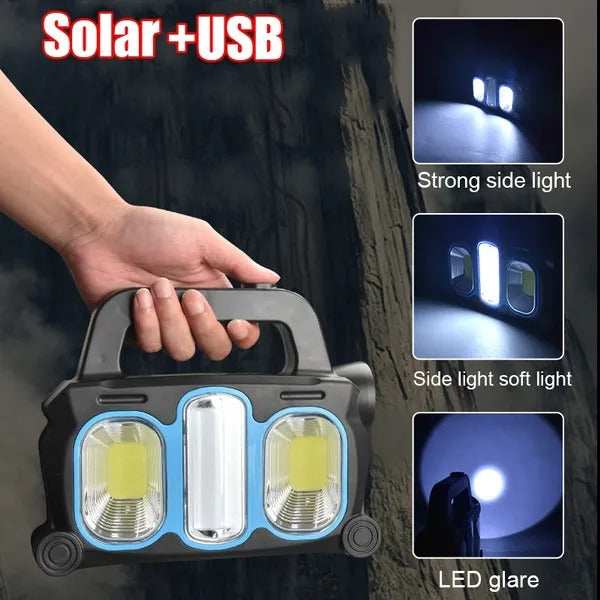 Rechargeable 3 in 1 Solar Lamp Flashlight