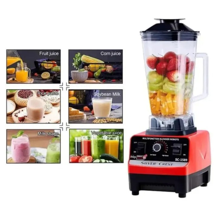 2-in-1 Silver Crest Heavy Duty Blender Juicer- 4500W