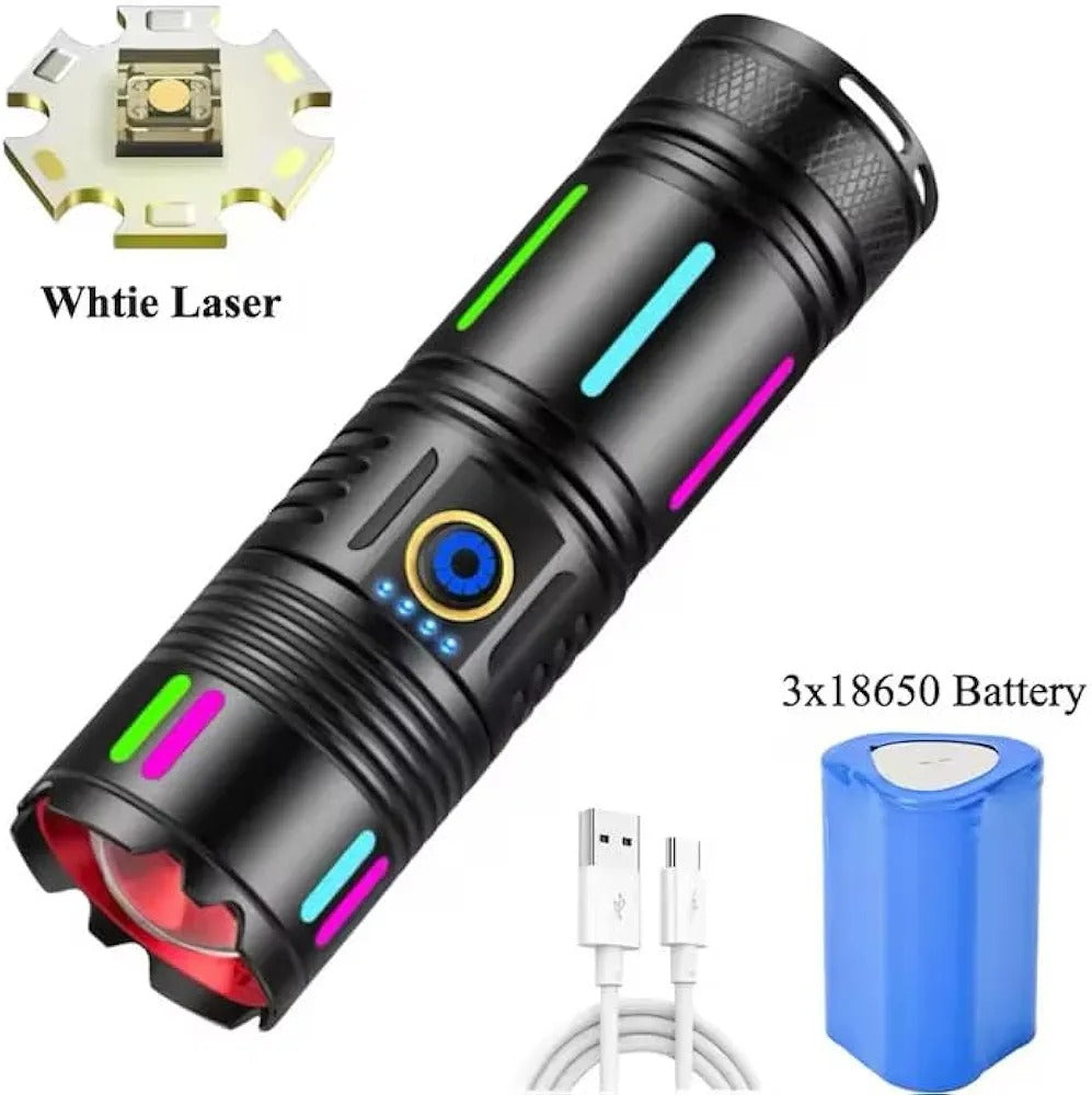 Rechargeable Zoomable Torch- 1.2 KM