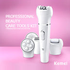 Kemei 5in1 Rechargeable Beauty Tools Kit For Women