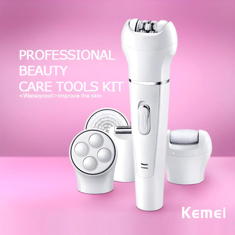 Kemei 5in1 Rechargeable Beauty Tools Kit For Women