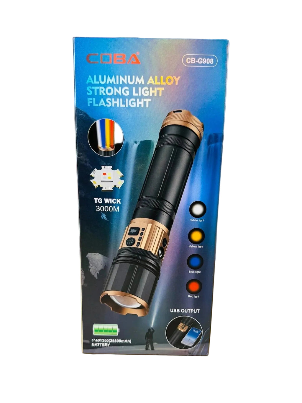COBA Aluminum Flashlight | 4 Modes Light