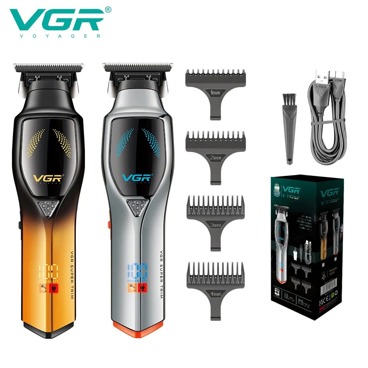 VGR USB Charging Hair Clipper