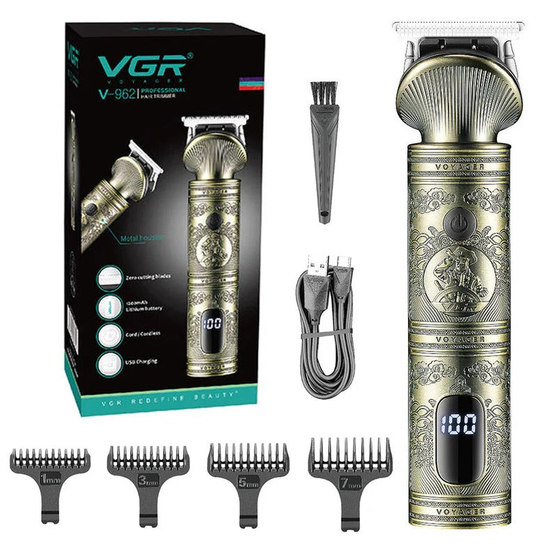 VGR Metal Professional Hair Beard Clipper