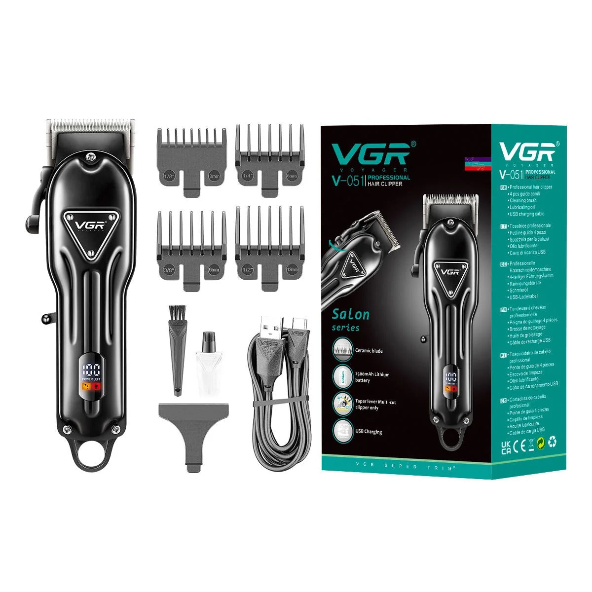 VGR Rechargeable Cordless Clipper