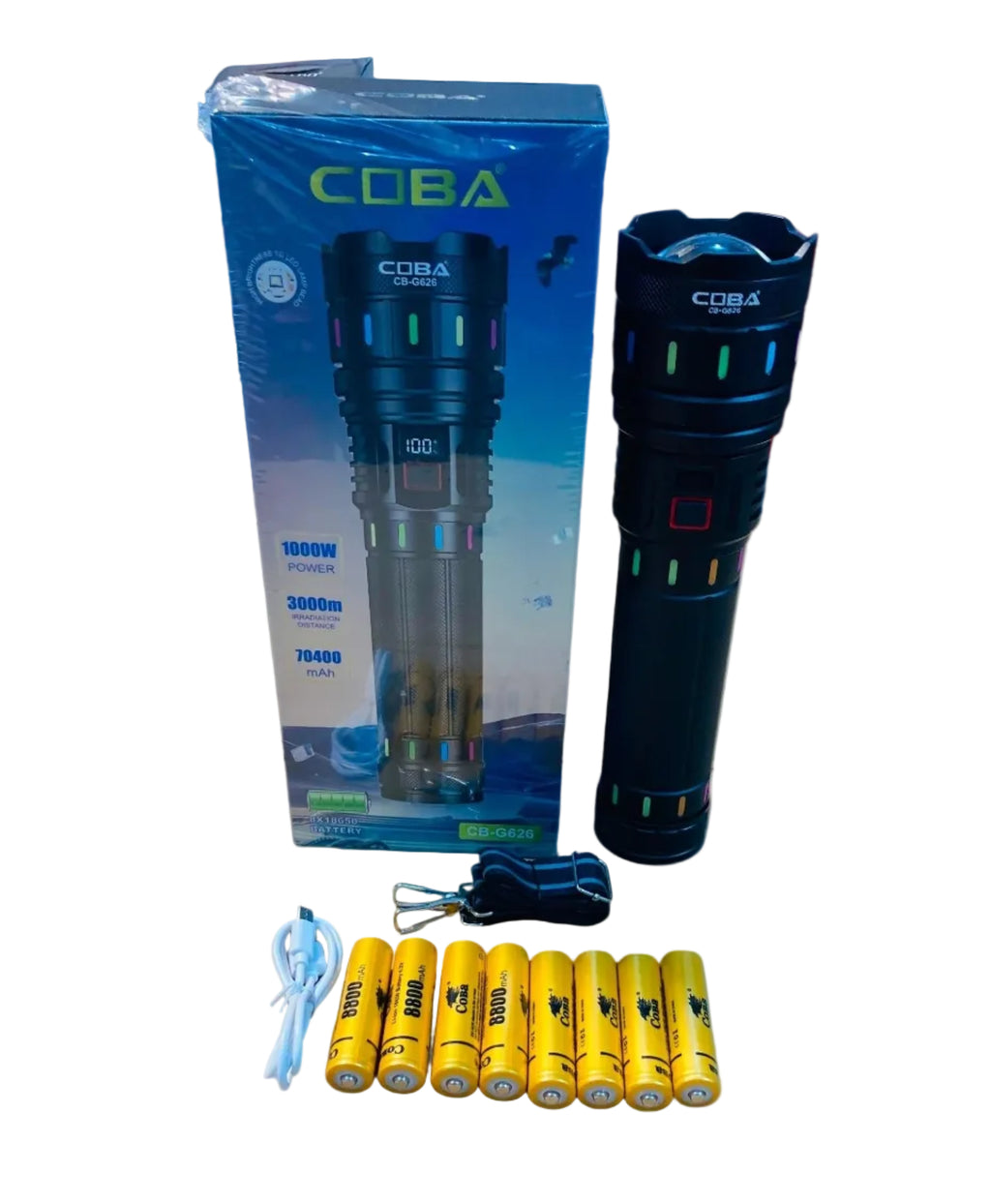 COBA Powerful LED Flashlight | 3 KM