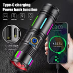 Rechargeable Zoomable Torch- 1.2 KM