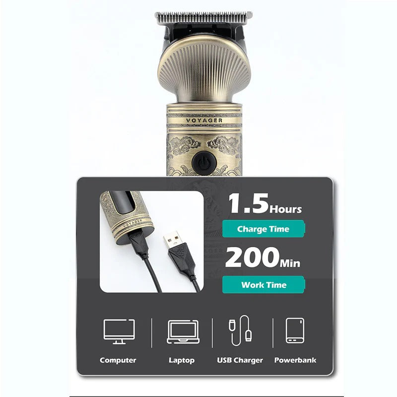 VGR Metal Professional Hair Beard Clipper