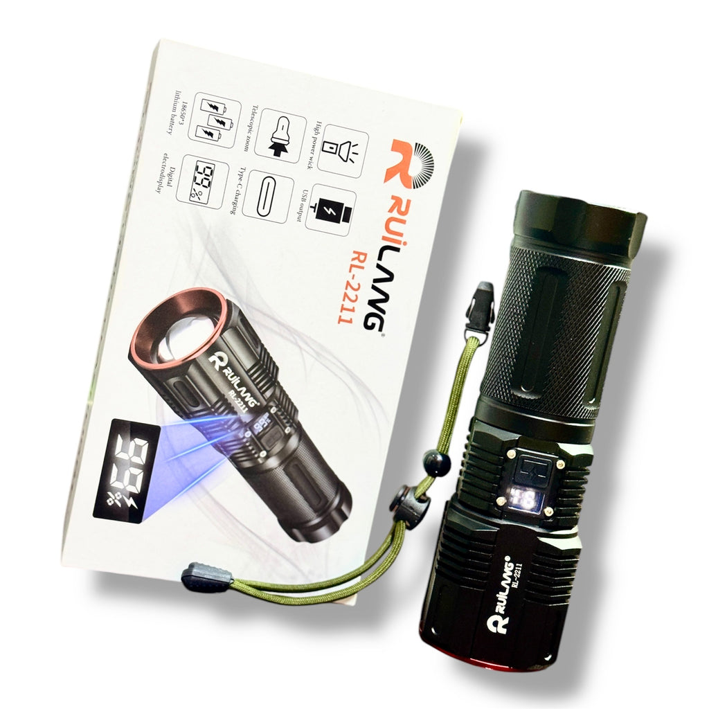 Ruilang Rechargeable Powerful Torch- 1.2 Km