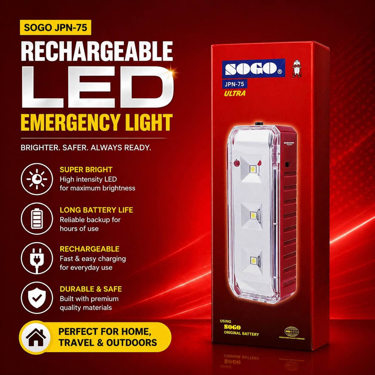 SOGO Rechargeable Emergency Light
