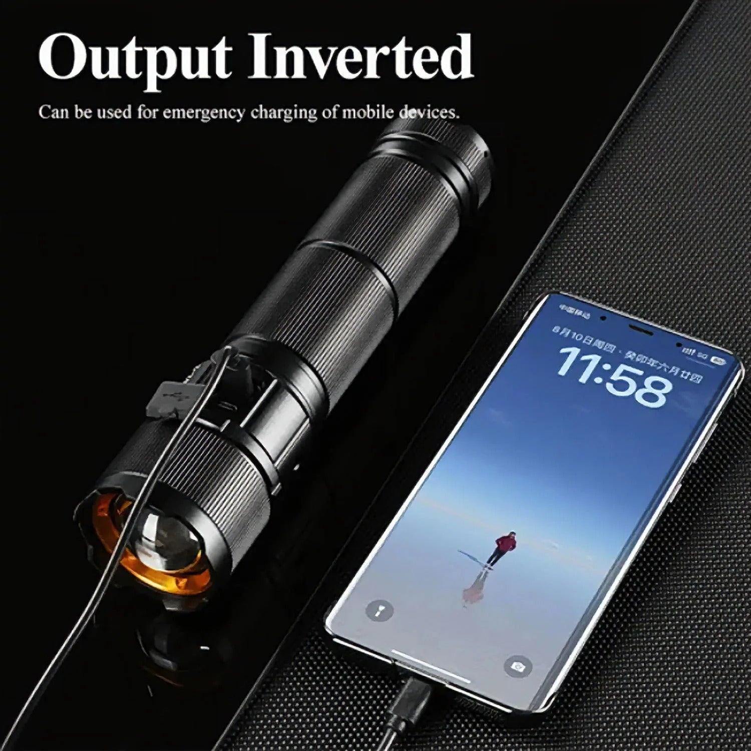 COBA Powerful LED Flashlight- 2 KM