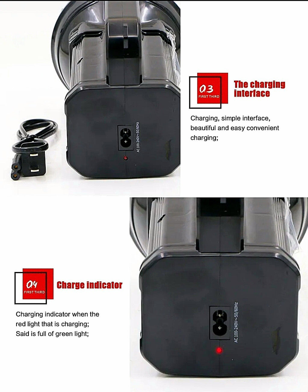 Rechargeable Searchlight LED Torch