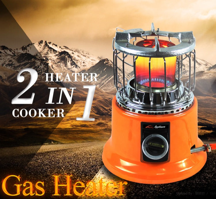 Portable 2-in-1 Gas Heater & Stove