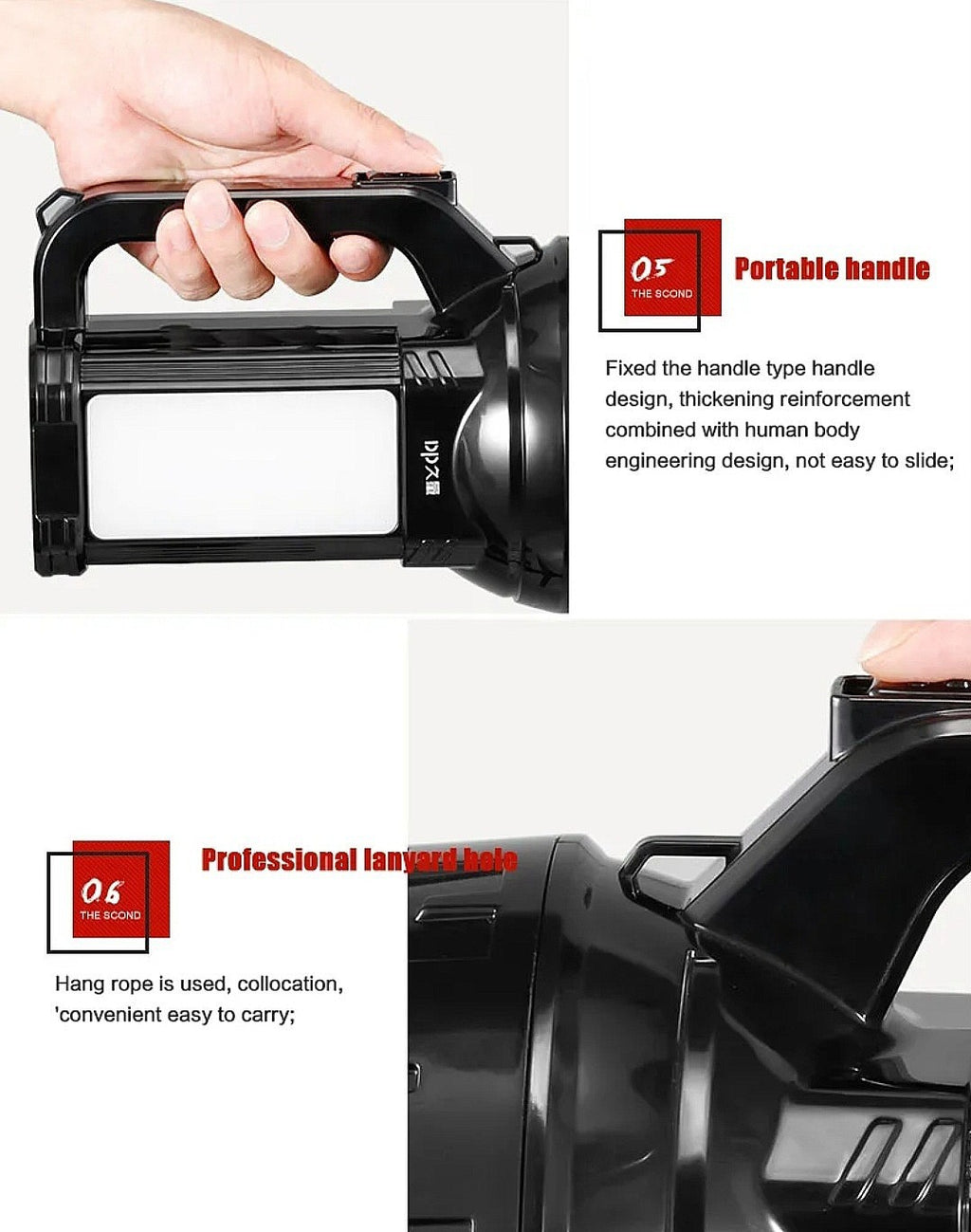 Rechargeable Searchlight LED Torch