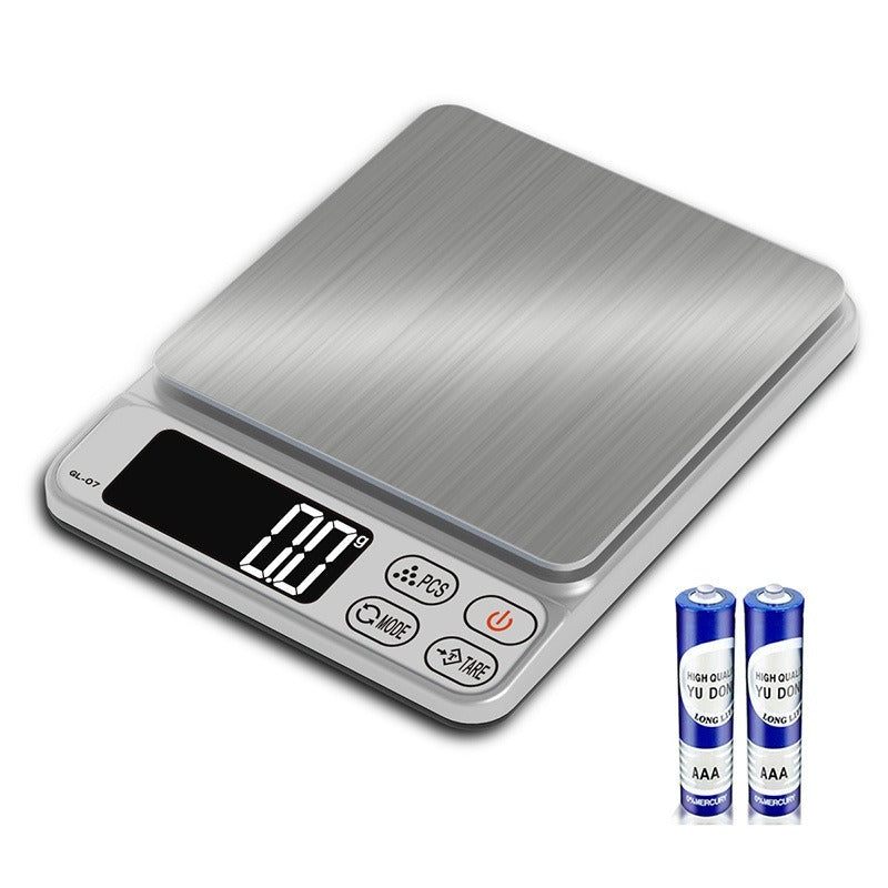 Stainless Digital Kitchen Scale - 3Kg