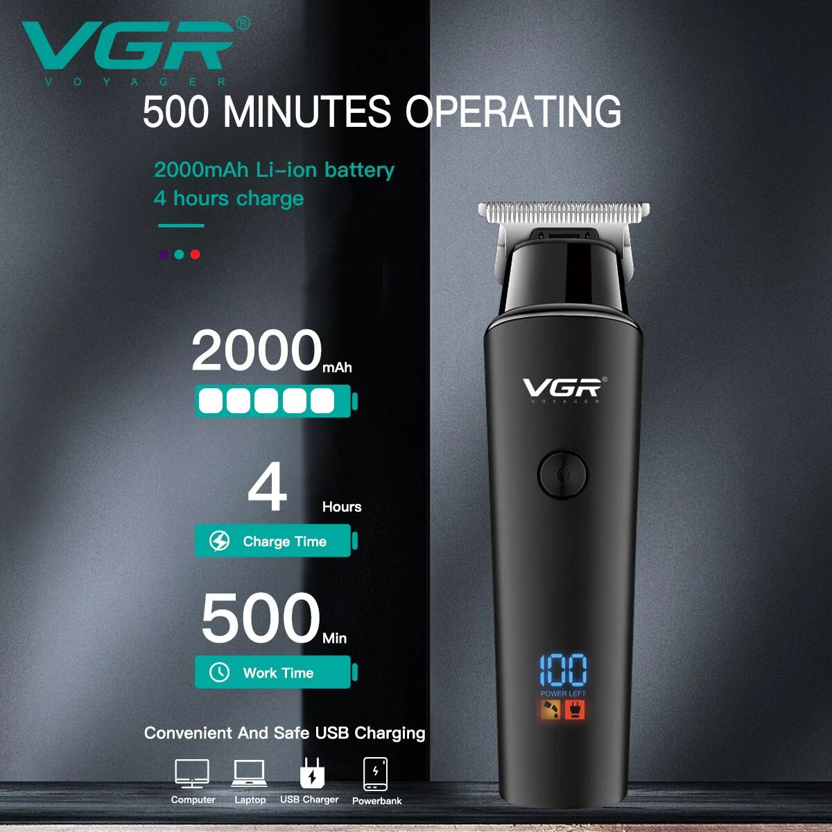 VGR Professional Electric Hair Trimmer