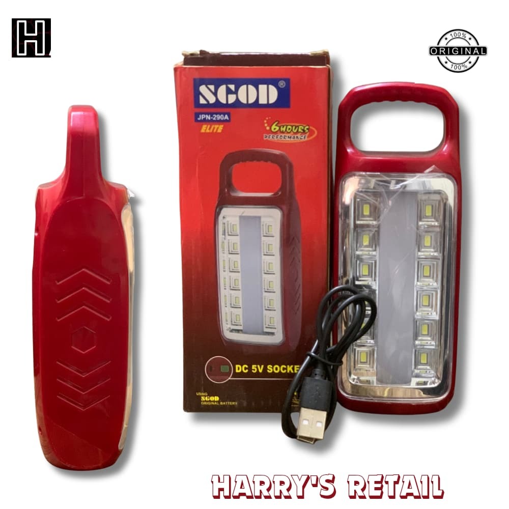Solar + USB Rechargeable LED Flashlight