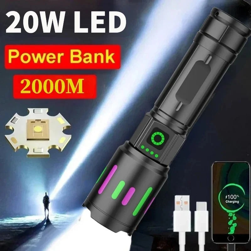 Ruilang Powerful USB Rechargeable LED Torch