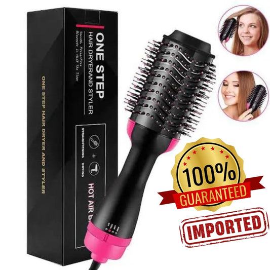 Original One Step Hair Dryer & Hair Straightener & Curls Styler- Comb