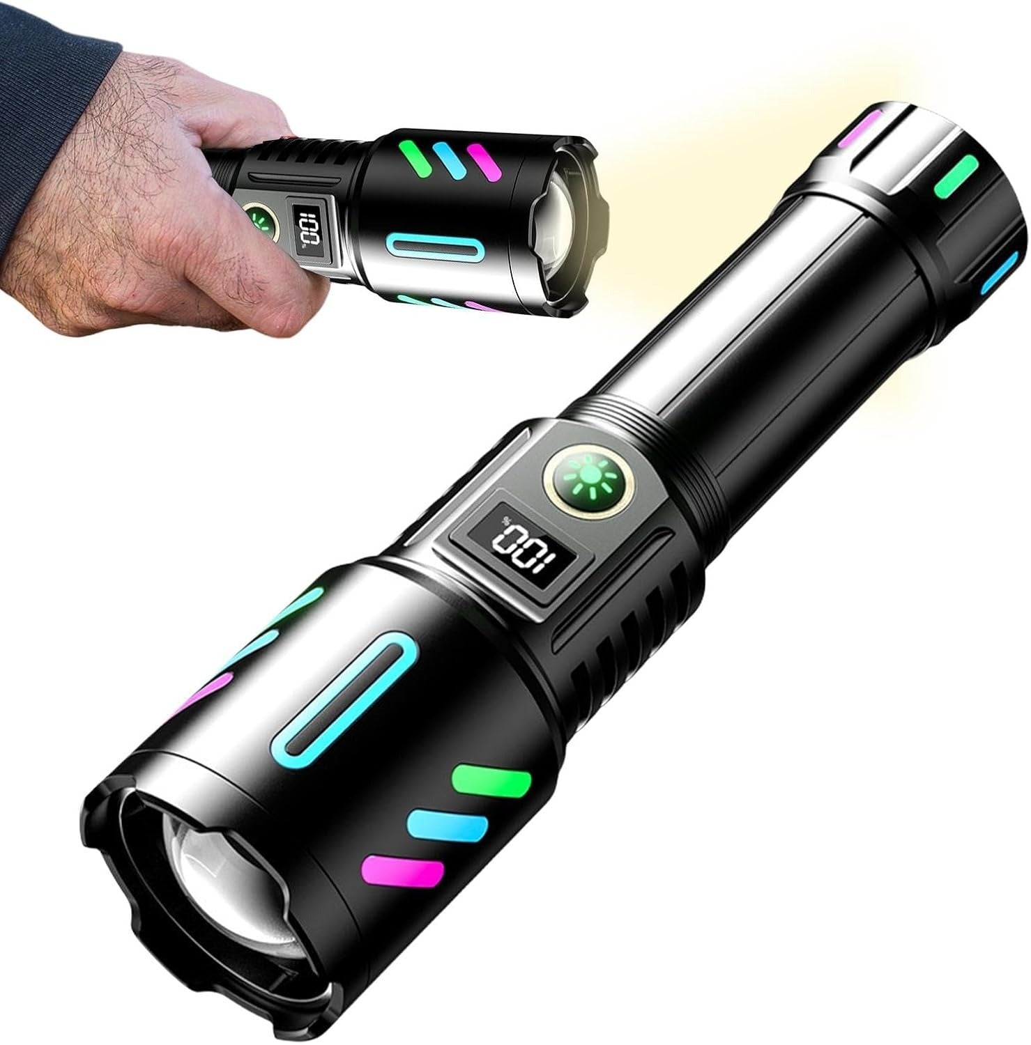 Rechargeable Zoomable Torch- 1KM
