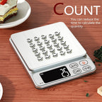 Stainless Digital Kitchen Scale - 3Kg