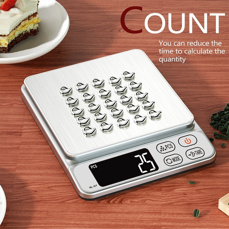 Stainless Digital Kitchen Scale - 3Kg