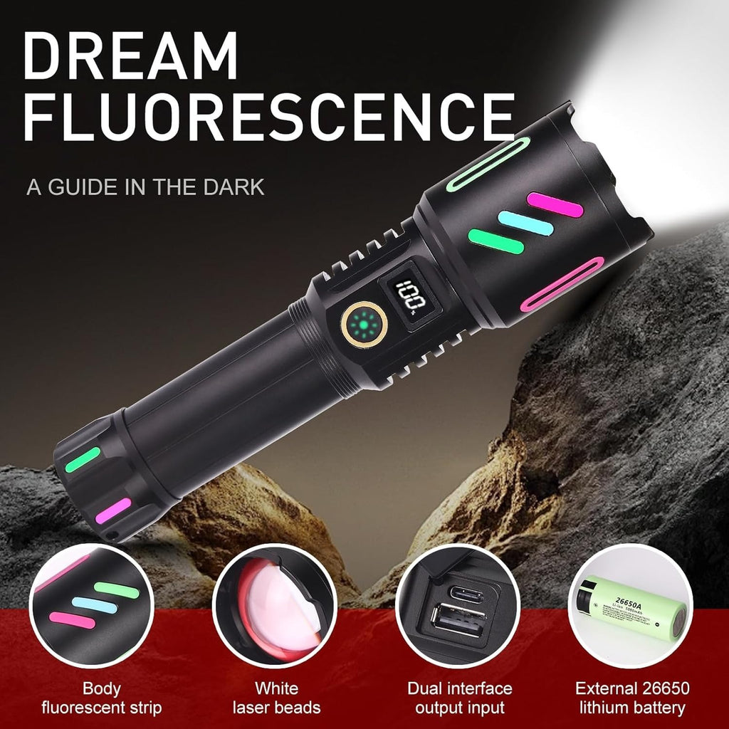 Rechargeable Zoomable Torch- 1KM