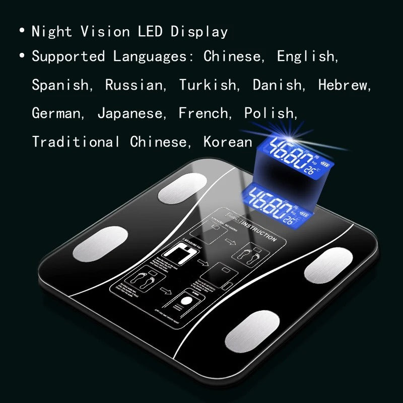 Smart App Bluetooth Weight Scale- 180 KG