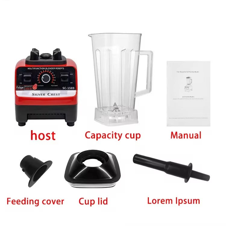 2-in-1 Silver Crest Heavy Duty Blender Juicer- 4500W
