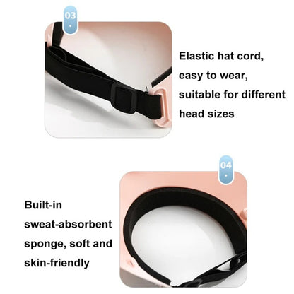 Rechargeable & Adjustable Rotating SUN CAP/HAT FAN