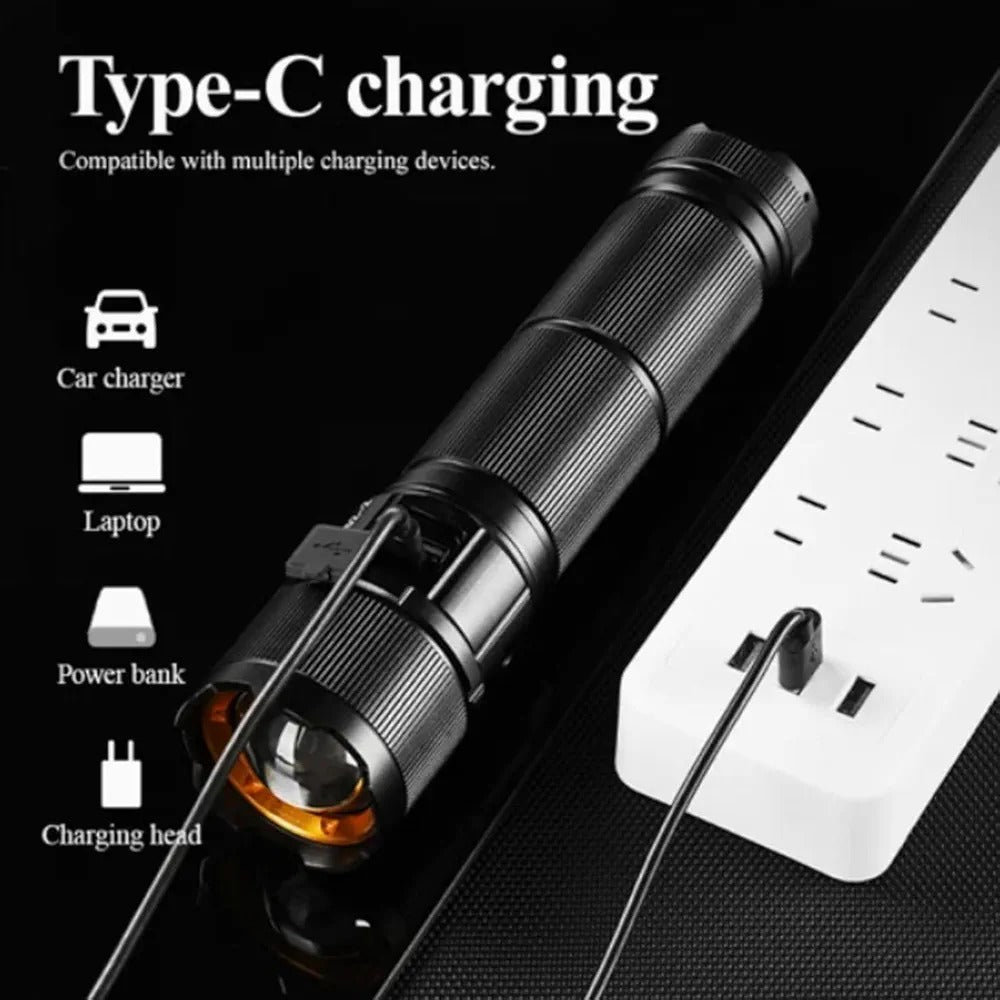 COBA Powerful LED Flashlight- 2 KM