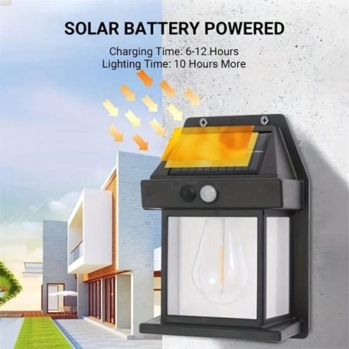 Motion Sensor Solar Wall Lamp