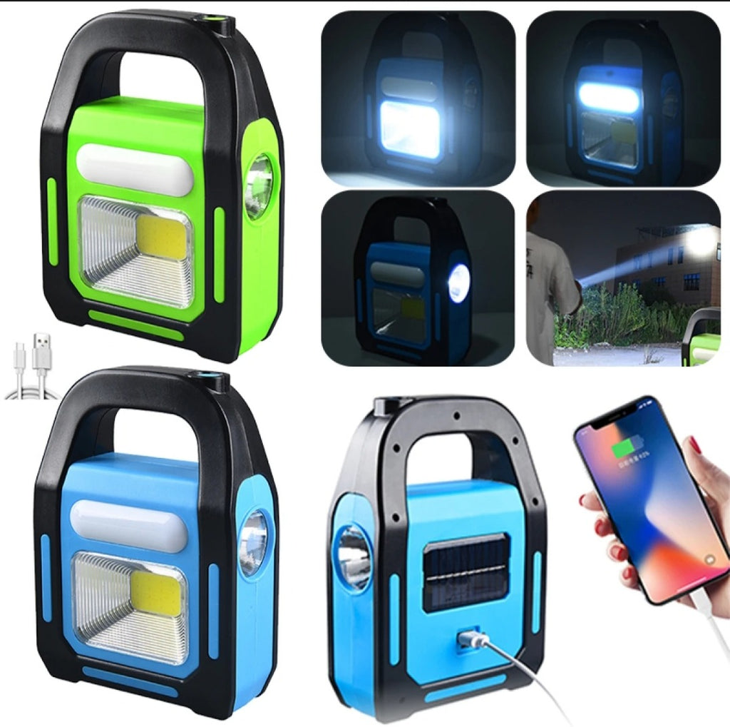 Solar & USB Recharging Flashlight