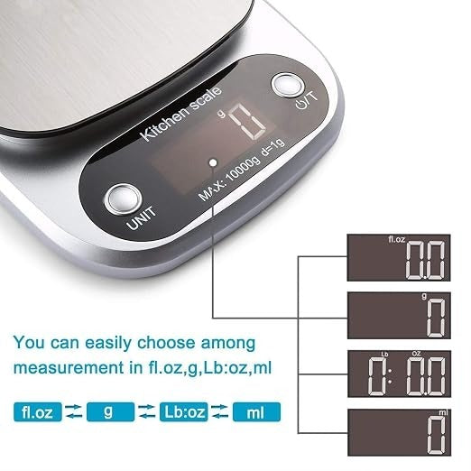 Digital LED Kitchen Scale- 10Kg