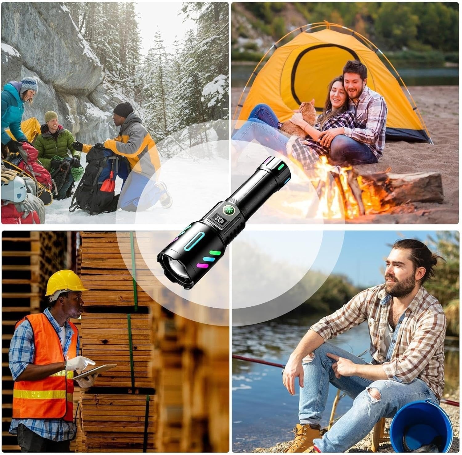 Rechargeable Zoomable Torch- 1KM