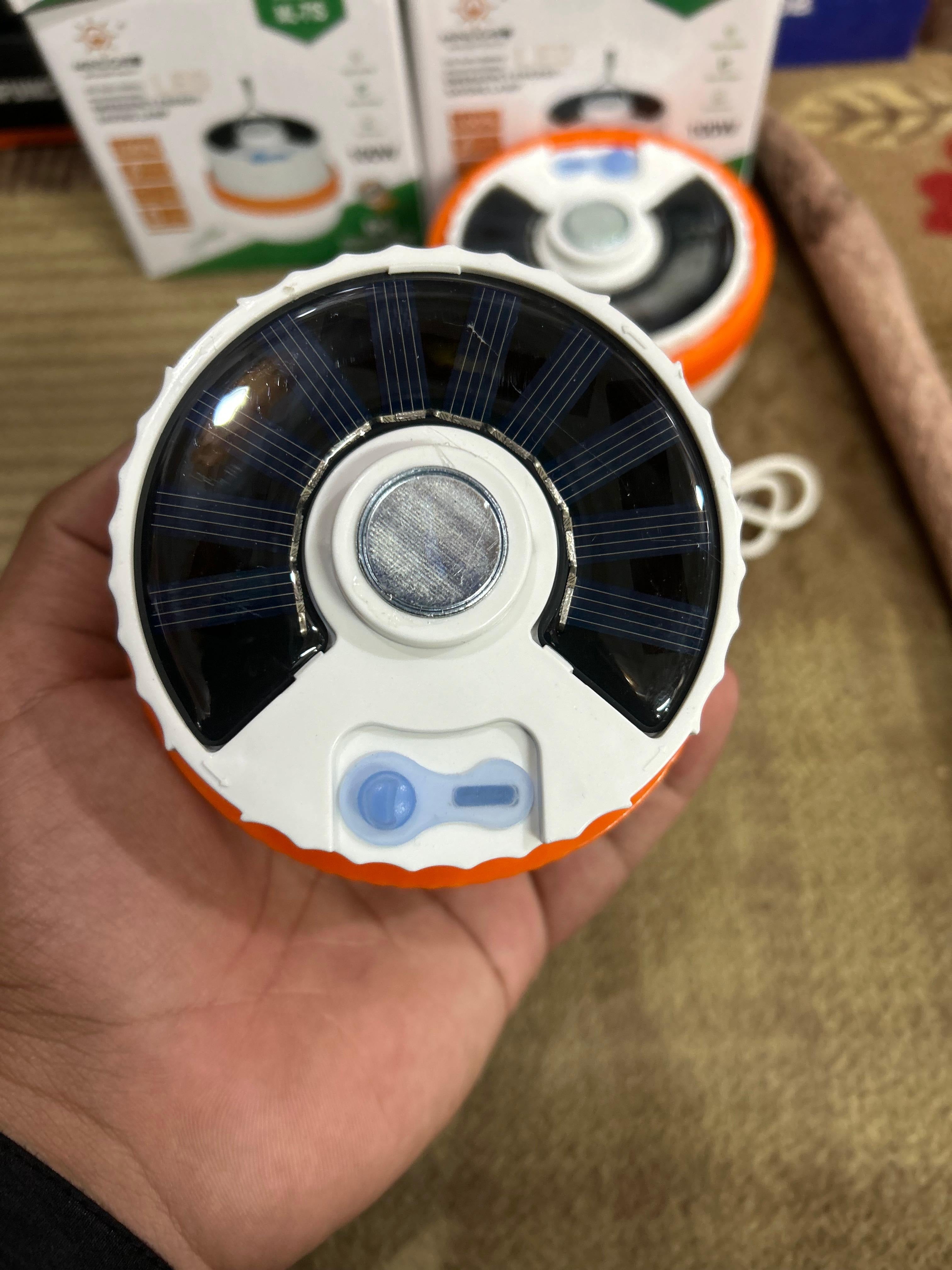 Solar & USB Rechargeable Camping Lamp