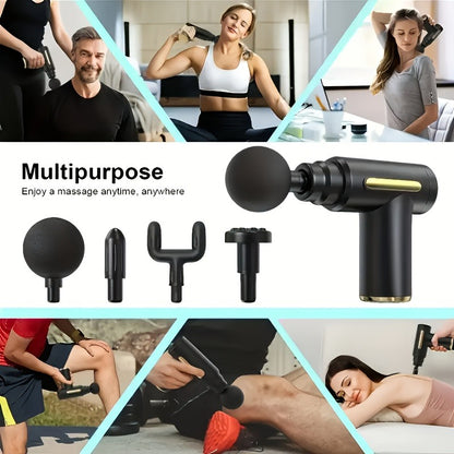 4 in 1 Rechargeable Deep Tissue Massager Gun