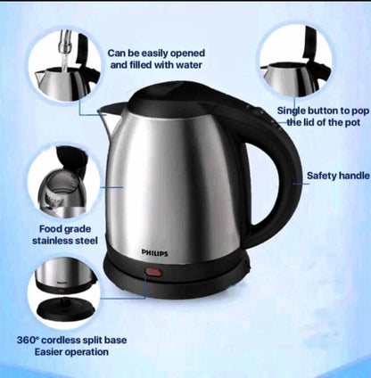 Stainless Steel Electric Kettle- Auto Shut Off- 2.0 Litre