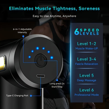 4 in 1 Rechargeable Deep Tissue Massager Gun