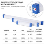 USB Rechargeable LED Tube Light