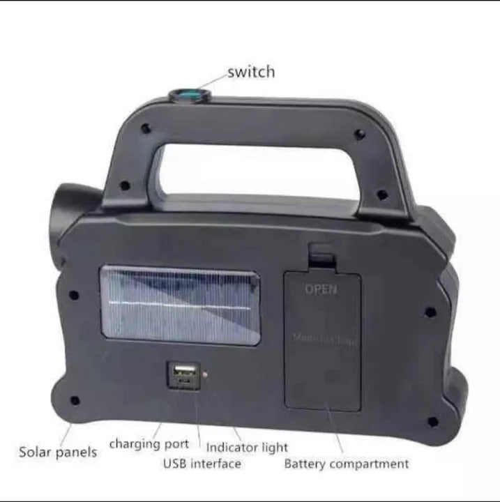 Rechargeable 3 in 1 Solar Lamp Flashlight