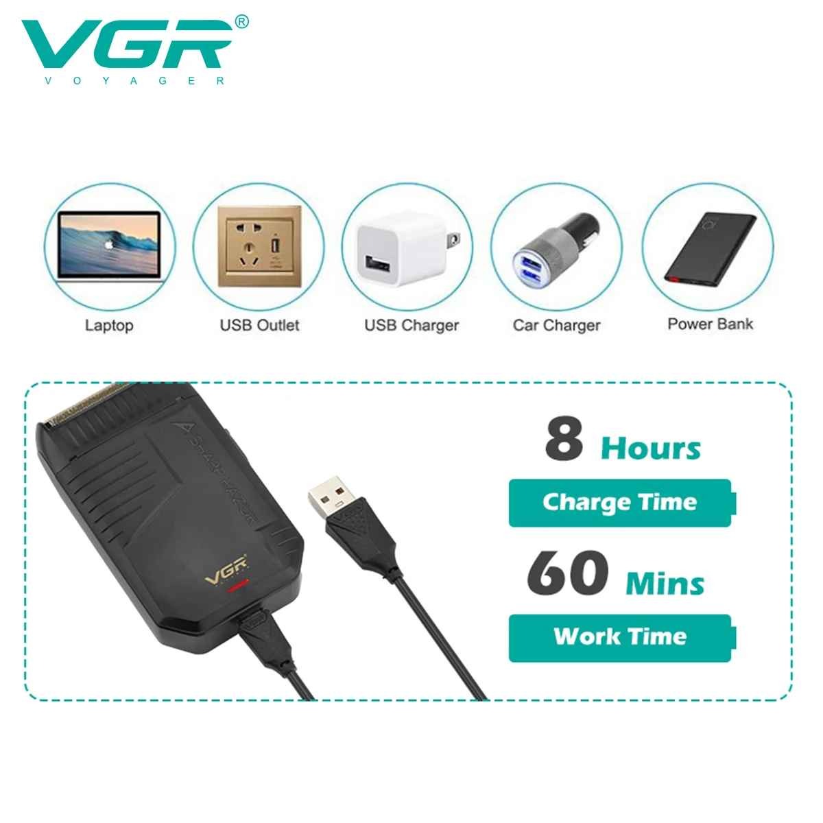 VGR Shaver Beard Trimmer