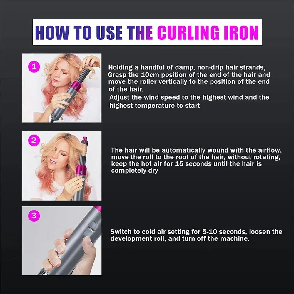 IMPORTED 5 In 1 Hair Dryer- Styler