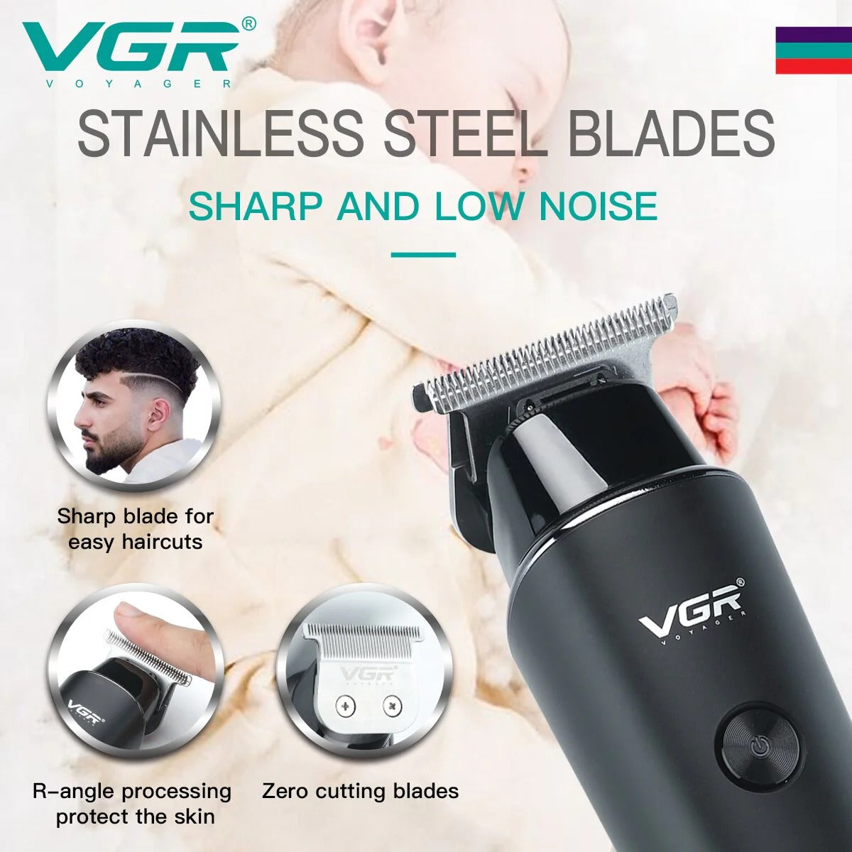 VGR Professional Electric Hair Trimmer