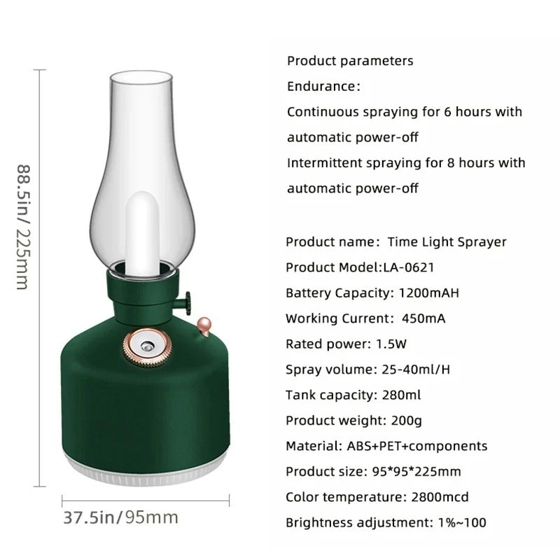 Aroma Air Humidifier Scent Diffuser- Oil Lamp