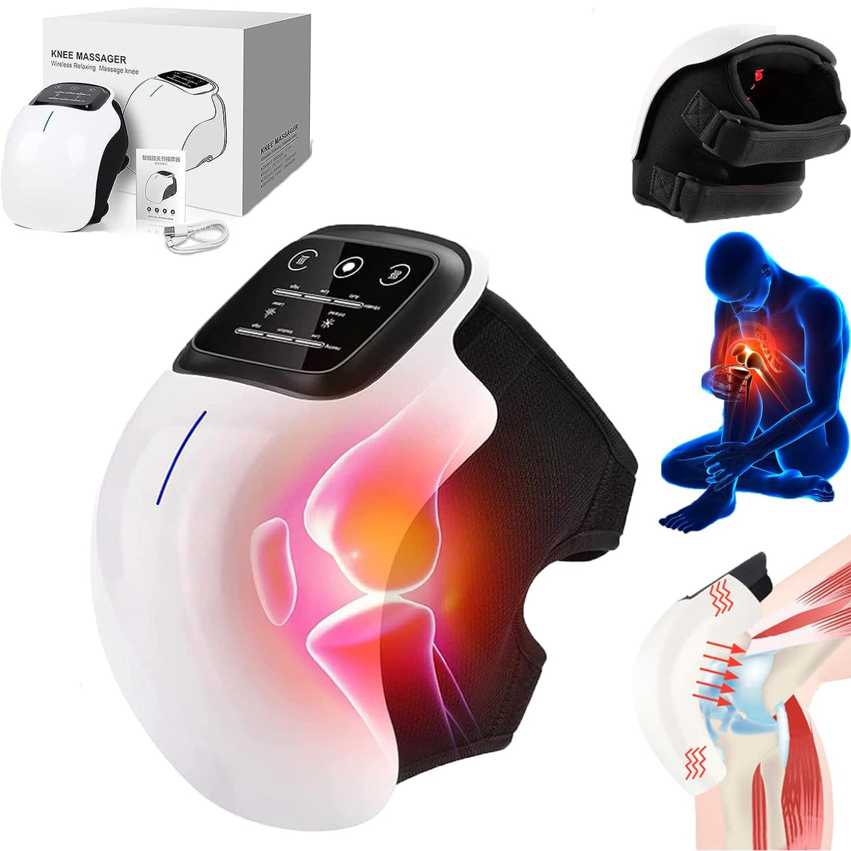 Rechargeable Heating Knee Massager