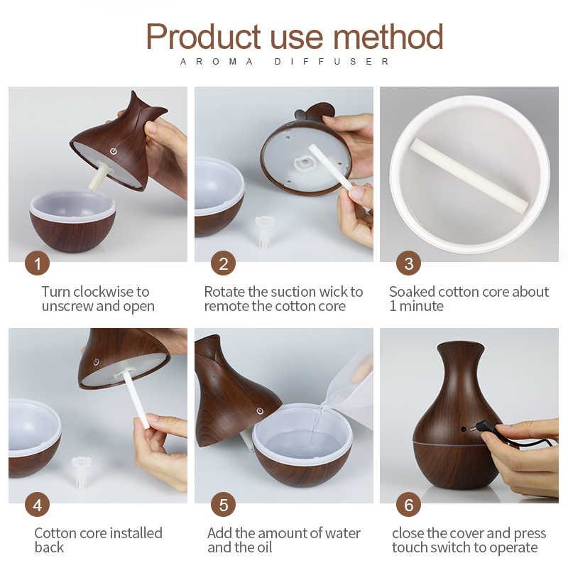 Mini Air Humidifier Ultrasonic LED Light