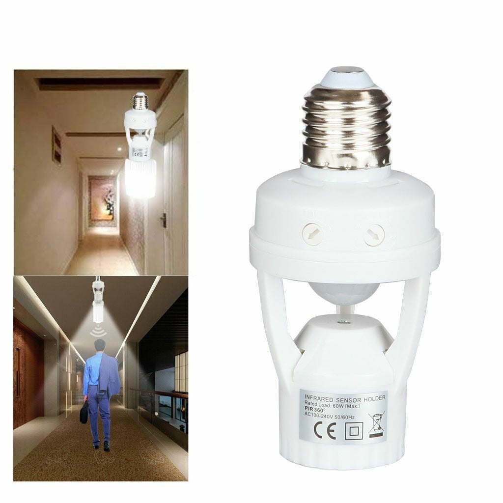 Motion Sensor Bulb HOLDER- Auto ON/OFF